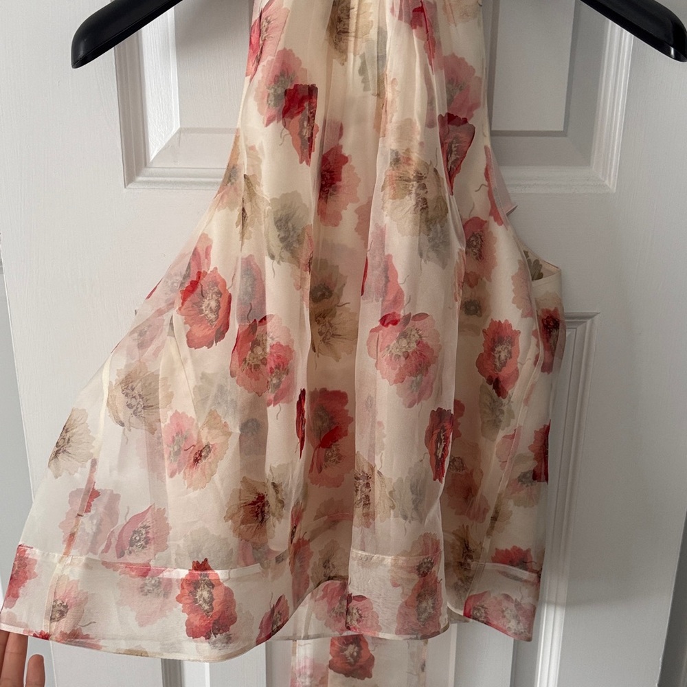 NWT Cinq à Sept FLOATING POPPIES BRENNAN TOP - Picture 10 of 15